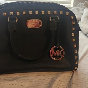 Michael Kors Black Studded Women's Bag